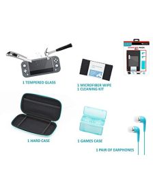 Subsonic - 6 In 1 Accessory Pack for Nintendo Switch Lite with Carrying Case and Tempered Glass Protective Screen (Switch) (New)