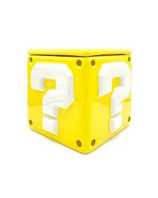 Pyramid International GP85521 Super Mario Bros Question Mark Block Ceramic Storage Jar Cookie Jar (New)