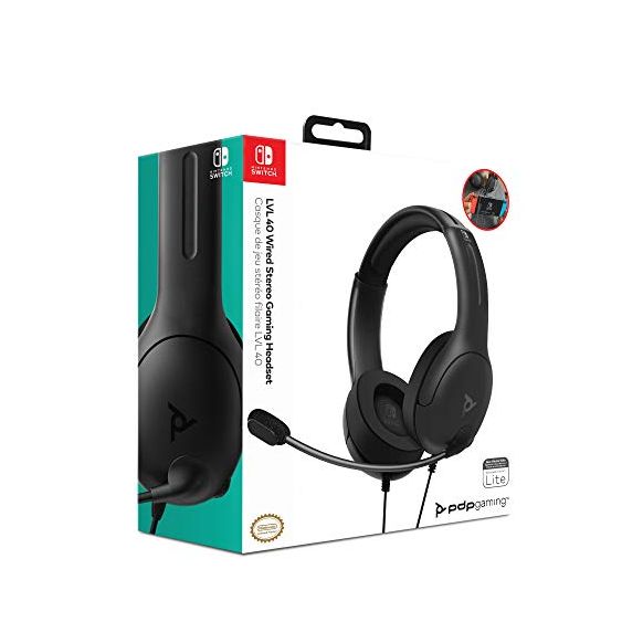 PDP Headset LVL40 Stereo Nintendo Switch Black (New)