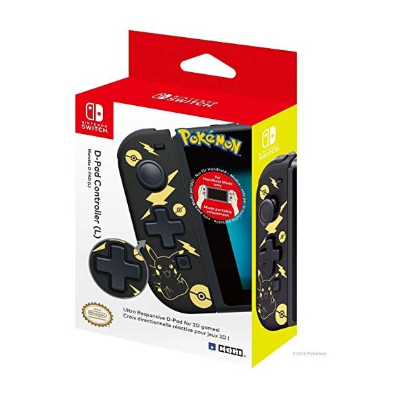 Nintendo Switch D-Pad Controller (L) – Pokémon: Black & Gold Pikachu (New)