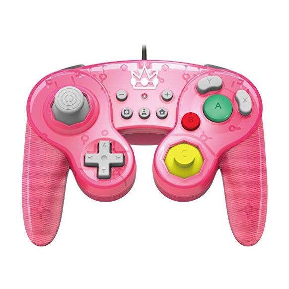 Official Nintendo Licensed Smash Bros Gamecube Style Controller (Peach Version) (Nintendo Switch) (New)