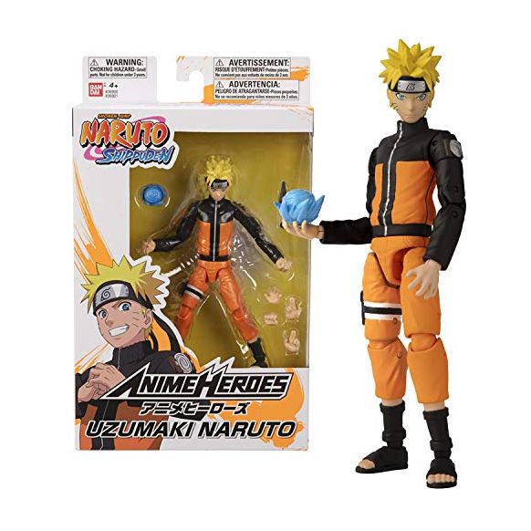 BANDAI 36901 Anime Heroes 15cm Uzumaki Naruto-Action Figures (New)