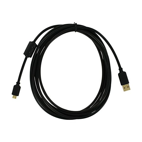 ZedLabz Pro (Gold Plated) 3M Extra Long USB Charge Cable  (PS4) (New)
