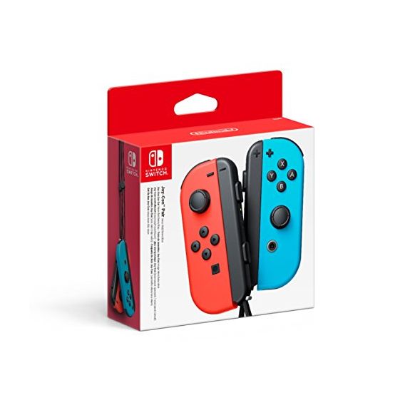 Nintendo Switch Joy-Con Controller Pair - Neon Red/Neon Blue (New)