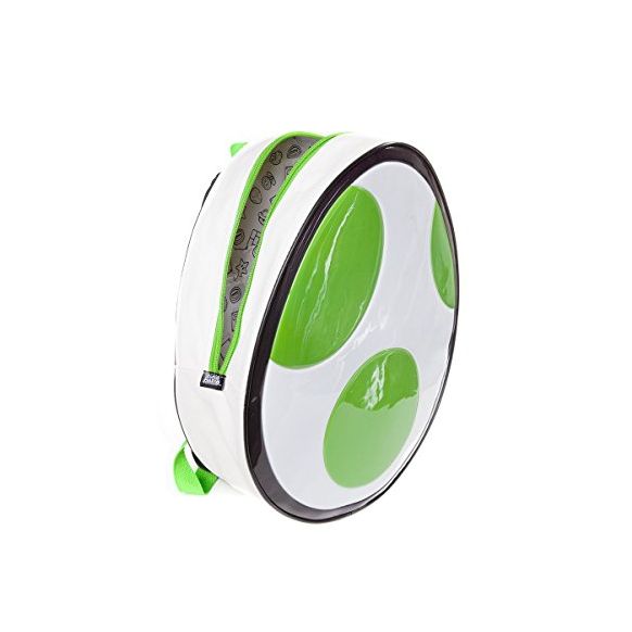 Bioworld Nintendo Super Mario Bros. Yoshi'S Egg Shaped Backpack, Multi-Colour (Bp102621Ntn) Casual Daypack, 34 cm, 10 L, White (New)