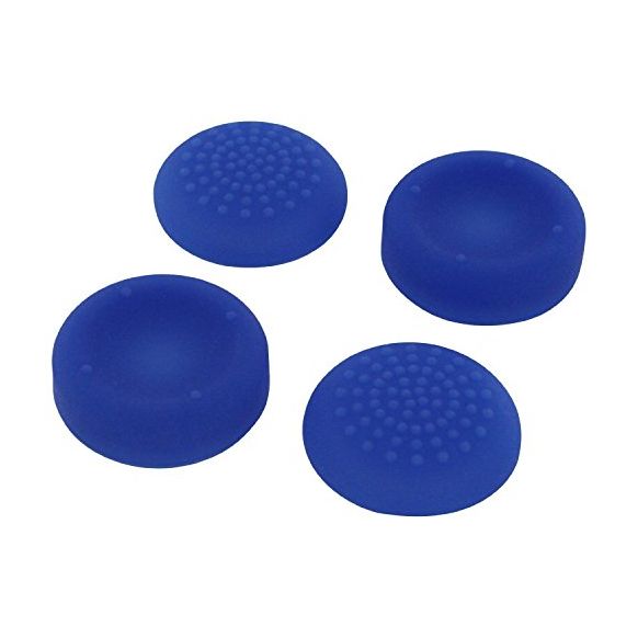 PS4 Silicone Thumb Grips: Concave & Convex - Blue (Assecure)  (PS4) (New)
