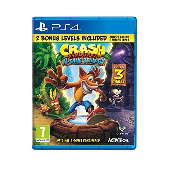 Crash Bandicoot N.Sane Trilogy (Includes 2 Bonus Levels) (PS4)