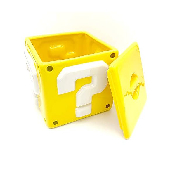Pyramid International GP85521 Super Mario Bros Question Mark Block Ceramic Storage Jar Cookie Jar (New)