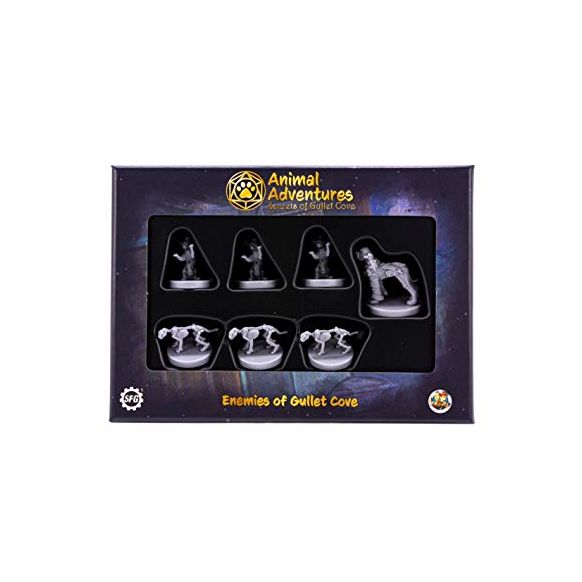 Animal Adventures: Secrets of Gullet Cove - Enemies of Gullet Cove, RPG Villain Miniatures for Roleplaying Tabletop Games Ready to Paint or Play, 5e Dungeon Crawl Campaign Compatible (New)