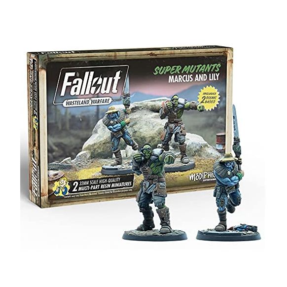 Fallout: Wasteland Warfare: Super Mutants Marcus and Lily (New) (New)