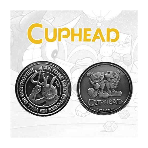 FaNaTtik Cuphead Collectable Coin The Devil, Cuphead & Mugman Limited Edition (New)