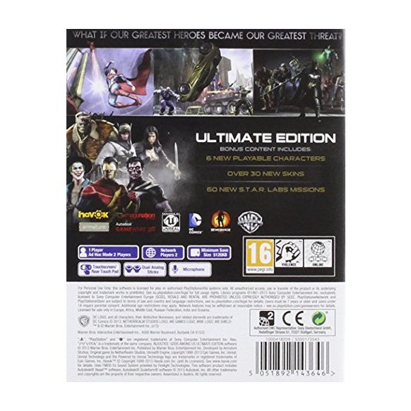 Injustice Gods Among Us (Ultimate Edition) (PS Vita) (New)