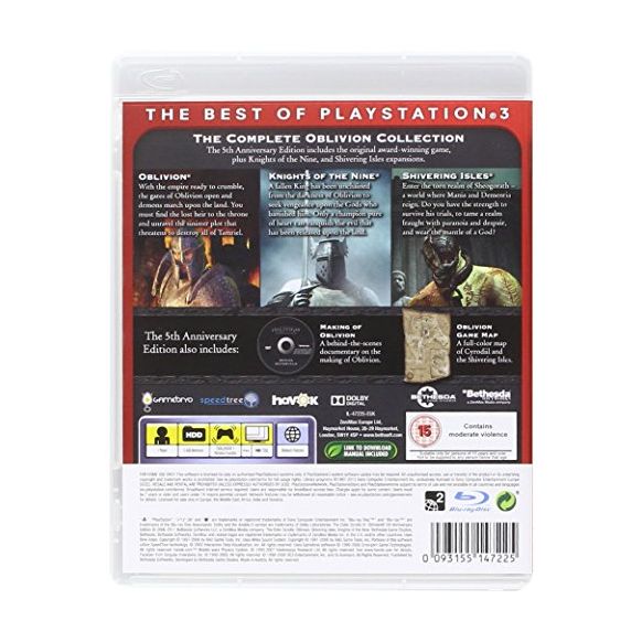 Elder Scrolls IV Oblivion 5th Anniversary Edition (PS3)
