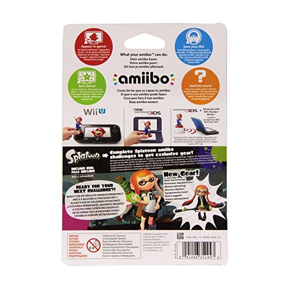 Nintendo Amiibo Character - Inkling Girl (Splatoon Collection)  (Wii-U) (New)