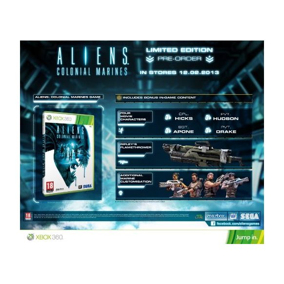 Aliens: Colonial Marines LIMITED EDITION (Xbox 360) (New)