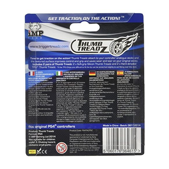 Trigger Treadz: Thumb Treadz - 4 Pack (PS4) (New)