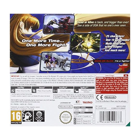 Dead or Alive Dimensions (3DS) (New)