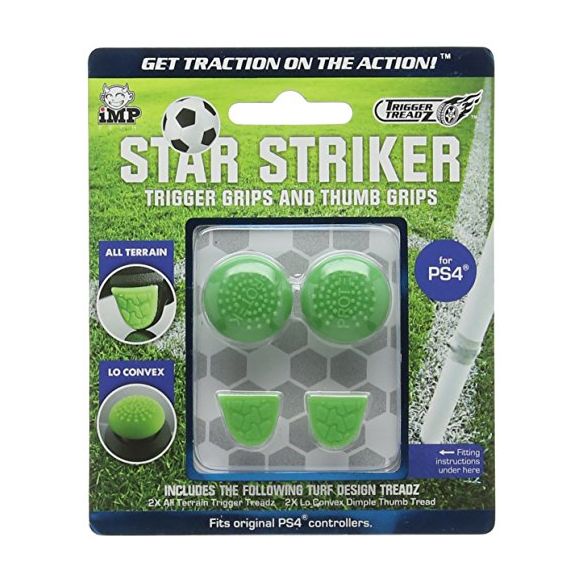 Trigger Treadz: Star Striker Thumb and Trigger Grips Pack (PS4) (New)