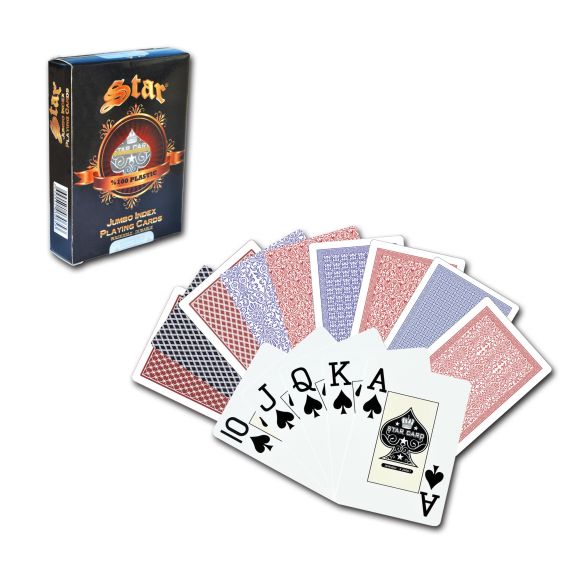 Staroyun 1030646 Plastic Star Black Jack Game Card, Multi-Color (New)