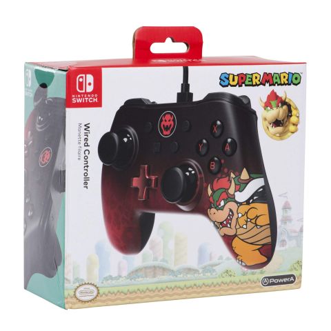 Wired Controller for Nintendo Switch - Bowser (New)