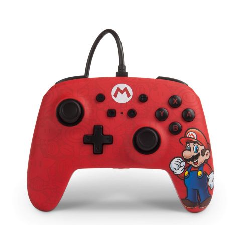 Enhanced Wired Controller For Nintendo Switch - Mario (New)