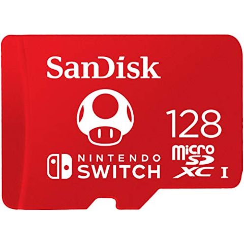 SanDisk microSDXC UHS-I card for Nintendo 128GB - Nintendo licensed Product, Red (New)