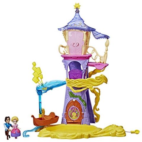 Disney Princess Playset Magical Movers Twirling Tower Adventures, 2 Dolls Included -- Rapunzel and Eugene Fitzherbert, Toy for 4 Year Olds and Up (New)