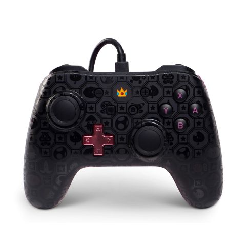 Nintendo Switch Wired Controller/Gamepad|Princess Peach Shadow/Super Mario Bros|officially licensed|From PowerA (Nintendo Switch) (New)
