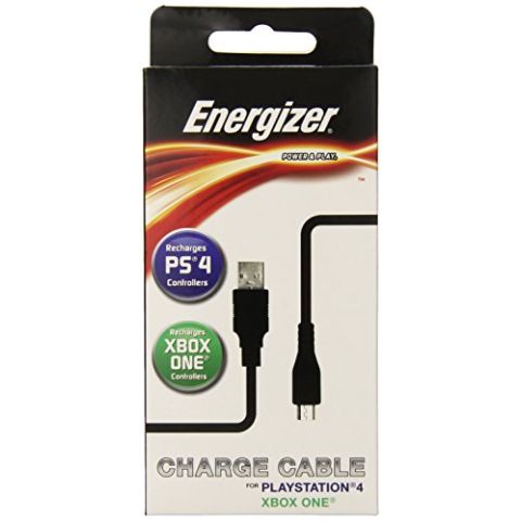 Officially Licensed Energizer Power and Play Charge Cable (Xbox One / PS4)