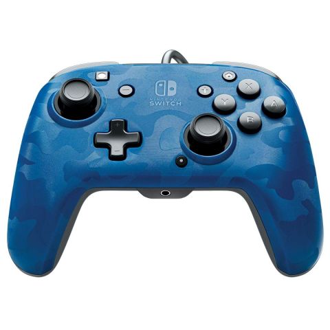 Switch - Faceoff - Controller - Deluxe+ Audio - PDP Camo Blue (Nintendo Switch///) (New)