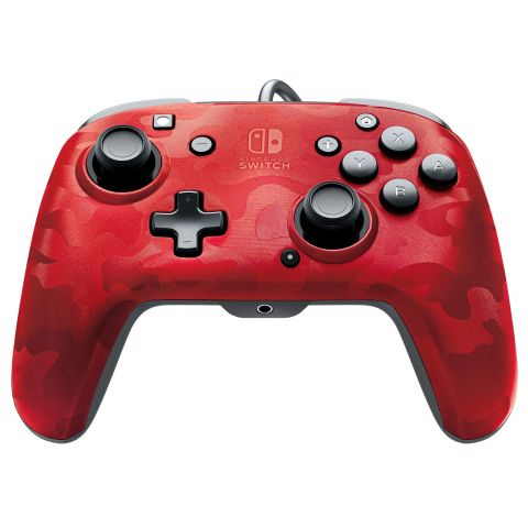 Official Faceoff Deluxe+ Audio Wired Red Controller (New)