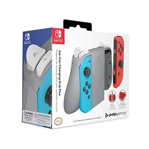 PDP Charging Grip Plus for Joy Con Switch Storm Gray (New)