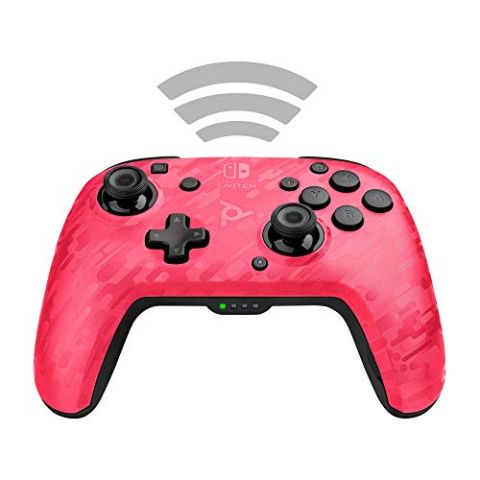 PDP Controller Faceoff Deluxe+ Audio Wireless Switch Camo Pink (New)