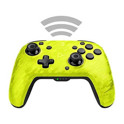 PDP Controller Faceoff Deluxe+ Audio Wireless Switch Camo Yellow (New)