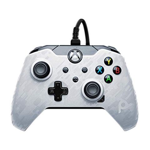 PDP Controller Wired (Xbox Series X) (White Camo) (New)
