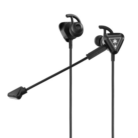 Turtle Beach Battle Buds In-Ear Gaming Headset for Mobile Gaming, Nintendo Switch, Xbox One and PS4 - Black/Silver (New)