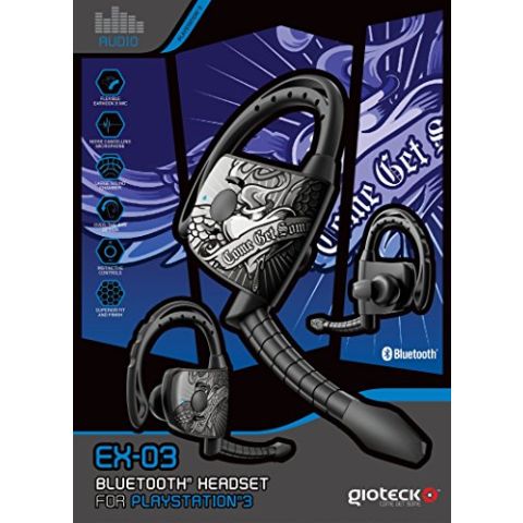 Gioteck EX03 Street King Bluetooth Chat Headset (PS3) (New)