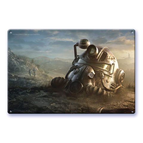 T-51b Power Armor Metal Lithograph (Xbox One) (New)
