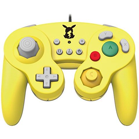 Official Nintendo Licensed Smash Bros Gamecube Style Controller (Pikachu Version) (Nintendo Switch) (New)