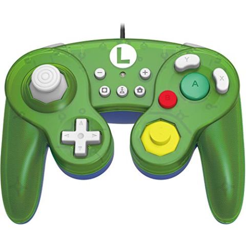 Official Nintendo Licensed Smash Bros Gamecube Style Controller for Nintendo Switch Luigi Version (Nintendo Switch) (New)