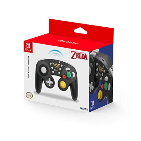 HORI Wireless Battle Pad GameCube Style Controller for Super Smash Bros. (Zelda) (Switch) (New)