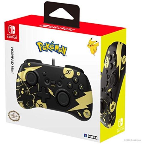 Nintendo Switch Horipad Mini - Pokemon: Black &amp; Gold Pikachu (Switch) (New)