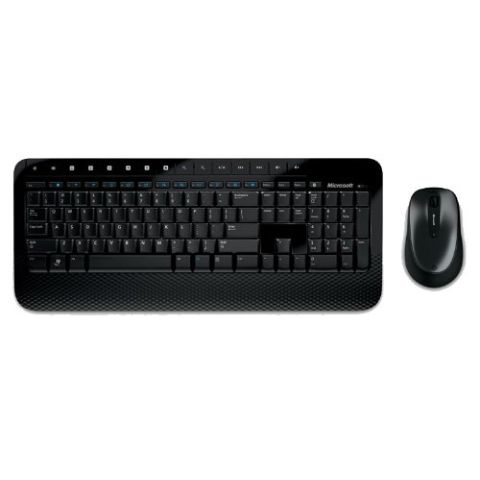 Microsoft Wireless Desktop 2000 Keyboard and Mouse Set (UK Layout) (Black) (New)