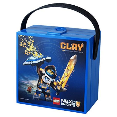 LEGO Nexo Knights Lunch Box with Handle, Bright Blue (New)