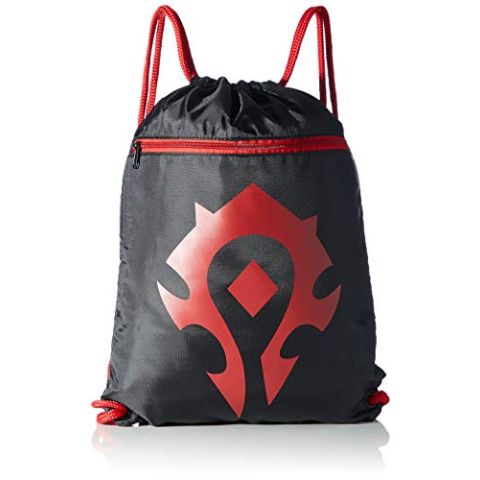 World of Warcraft String Bag, Black/Red, 46 x 36 cm (New)