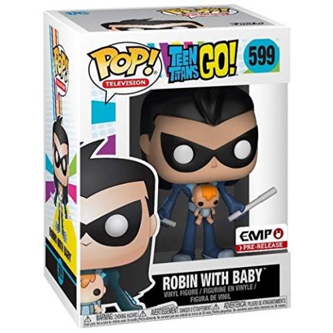 Pop Television Funko Teen Titans Go! - Robin With Baby (New)
