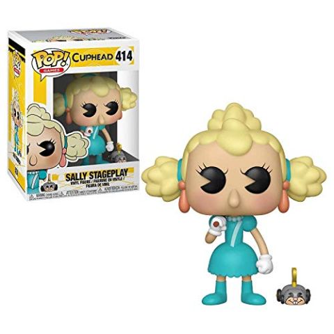 Funko 34474 POP Vinyl: Games: Cuphead: Sally & Wind Up Mouse, Multi (New)
