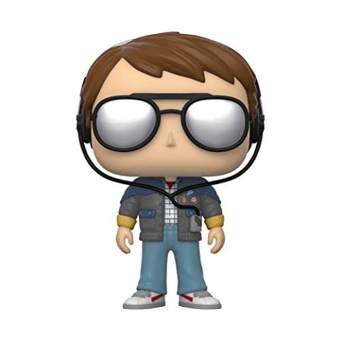 Funko 46912 POP Movie: Back to the Future-Marty w/glasses Collectible Toy, Multicolour (New)
