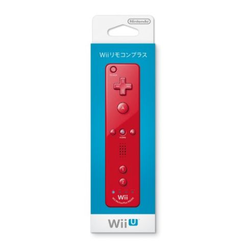 Official Nintendo Wii Remote Plus Control In Red Wii U (New)