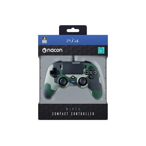 Nacon Compact Wired Controller (Camo Green) PS4 (New)
